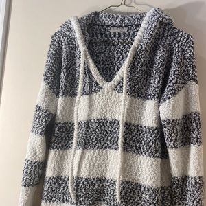Loft black and white sweater